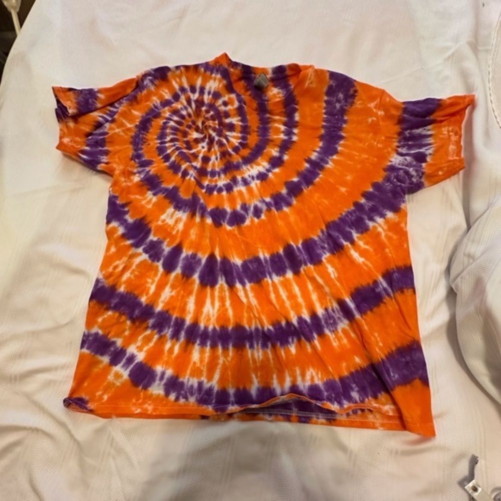 Tie-Dye Ladies Shirt - Orange and Purple